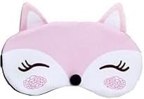 BE 3 Pack Dog Cat Sleep Mask with Gel Mask Cold Warm Compress Cute Funny Blindfold Eye Cover Kids Women Men Gift (Foxes)