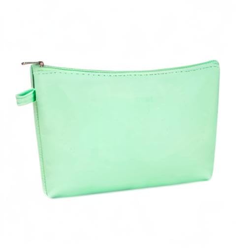 WANDF Cosmetic Bag for Women Makeup bag Organizer Mini Makeup Pouch for Purse Water Resistant Girls Gift(M-Mint Green)