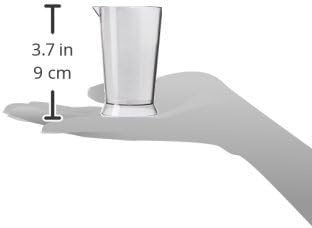 Colortrak Beaker, Easy To Read Color Beaker, Measurement Markings in Ounces and Milliliters, 4 ounce Capacity, Ideal For All Stylists, Easy To Clean, 3.7 inches high