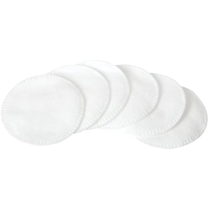 ForPro Pure & Natural Stitched Cotton Rounds for Face (400-Count), 100% Pure, Makeup Remover Pads, Hypoallergenic, Lint-Free, Vegan & Cruelty-Free, 100 Cotton Pads (Pack of 48)