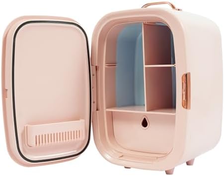 12L Skincare Fridge - Portable Mini Cosmetic Refrigerator with Cooling & Heating, Adjustable Shelves for Makeup, Perfumes, Facial Masks & Lipsticks - Compact Beauty Storage (White)
