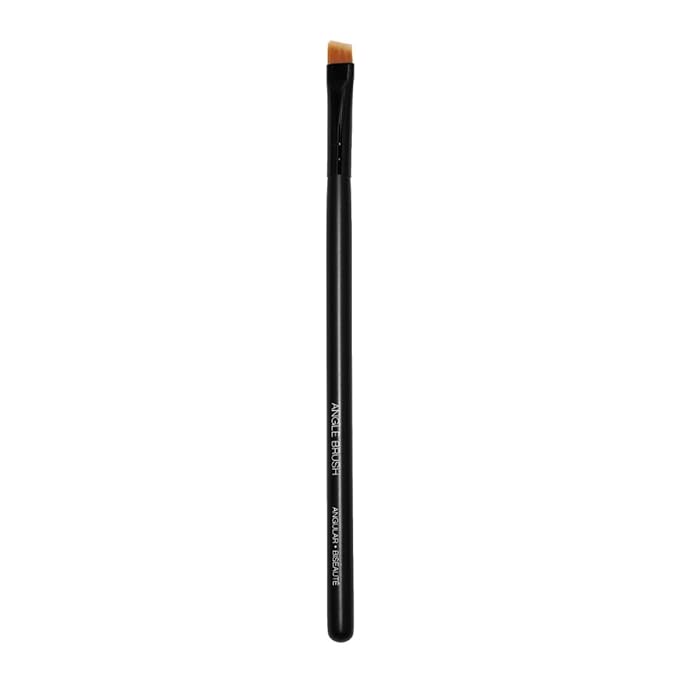 Palladio Angle Liner Brush, Tapered Makeup Brush, Precise Definition, Short, Stiff Brush, Perfect Detail, Flawless Straight Lines, Smooth Finish, Synthetic Natural Bristles, Comfortable Grip