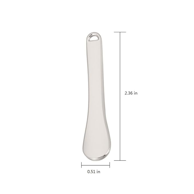 3 Pack Metal Cosmetic Spatulas,Mini Makeup Spoon,Eye Cream Applicator,Facial Cream Mask Scoop Tool,Beauty Spatulas for Facial Cosmetic Face Mask(Gold, Silver, Rose Gold)