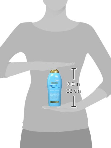 OGX Radiant Glow + Argan Oil of Morocco Extra Hydrating Body Wash for Dry Skin, Moisturizing Gel Cleanser - Silky Soft Skin, Body Wash for Women, Sulfate-Free Surfactants, 19.5 fl oz (Pack of 4)