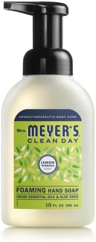 Mrs. MEYER'S Foaming Hand Soap, Lemon Verbena,10 fl oz (Pack of 6)