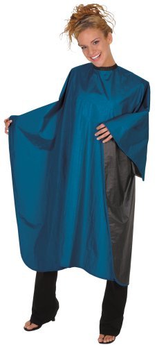 Betty Dain Reversi Reversible Coloring/Styling Cape, Blue/Black