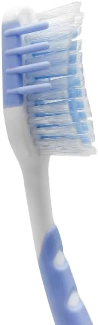 Manual Toothbrush with Soft Bristles, Contoured Bristle Shape + Ergonomic Grip, 6 Pack