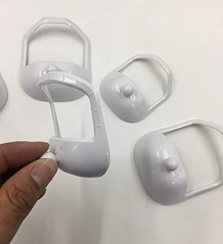 Beard Shaper Goatee Mustache Grooming Tool Face Hair Styling Template for Man - Transparent - 5 PCS/Set (white)