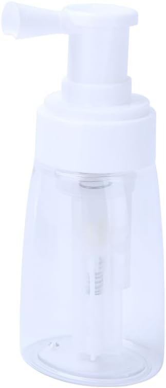 Barber Powder Bottle Spray - for Applying Talc and Powder - Empty Powder Puffer Bottle Travel Cosmetics Blower, Refillable Hair Fiber Applicator for Salon, Home, Beauty- White