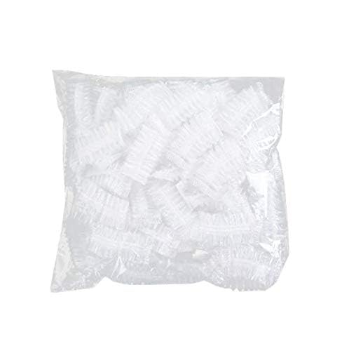 100PCS Ear Protector Caps Disposable Elastic Clear Shower Water Ear Covers Large For Hair Dye, Shower, Bathing, Spa Home Use Hotel and Hair Salon