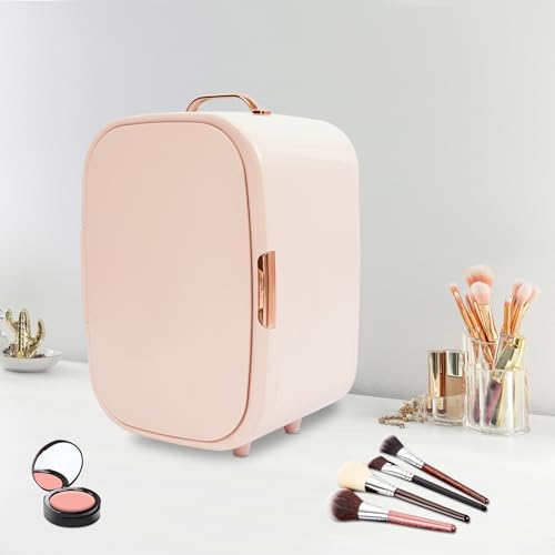 12L Skincare Fridge - Portable Mini Cosmetic Refrigerator with Cooling & Heating, Adjustable Shelves for Makeup, Perfumes, Facial Masks & Lipsticks - Compact Beauty Storage (White)
