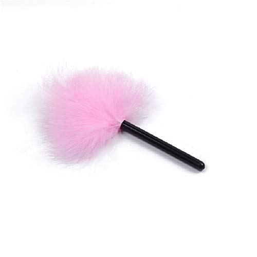 Easy Makeup Powder Puff -Soft Fluffy Turkey Villus, Craft, Natural Powder-Throwing Beauty Tool (Pink)