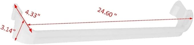 Door Shelf Rack Bar Compatible with Kenmore 253.64823402, 253.70085614, 253.6480240D, 253.71794307, 253.6321201D, 253.71874402 Refrigerators