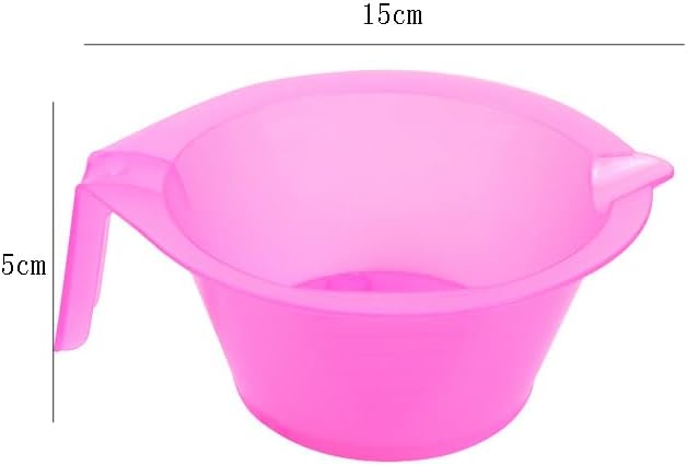 lasenersm 2 Pieces Hair Color Bowl Hair Dye Bowl Hair Color Mixing Bowl Plastic Color Mixing Tint Bowl Applicator Bowl Hair Dyeing Coloring Tools for Home Salon(Pink)