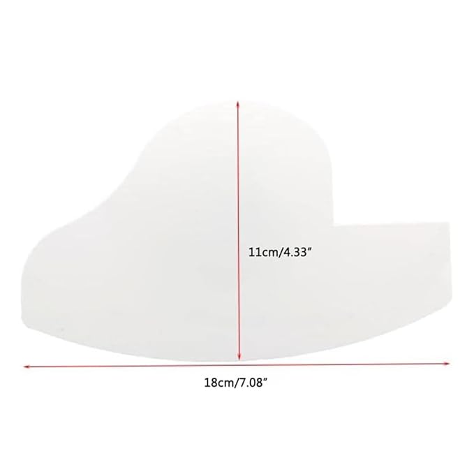 Multi-Purpose Hairline Filler Design, Beard Shaping Tool, Hairline Enhancement Card Beard Thickening Optimization Plate Airbrush Gun Spacer Airbrush Blocker Barber Styling Design Card