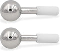 ZAQ Stainless Steel Ice Globes for Face and Eye (Silver), Durable Cryo Globes Use to Reduce Puffiness, Tighten Pores and Sinus Relief, Face Globes for Facial Massages and Daily Beauty Routines