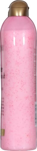 OGX Sensitive + Rose Water & Pink Sea Salt Exfoliating Body Scrub + Rose Quartz, Gentle Exfoliating Daily Wash Softens Skin, Body Scrub for Women, Sulfate-Free Surfactants, 19.5 fl oz (Pack of 3)