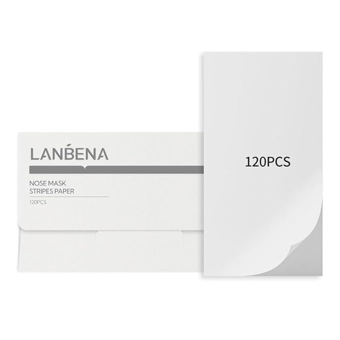 LANBENA 120 Pcs Nose Mask Strips Paper, Compatible with LANBENA Blackhead Remover Peel-Off Mask, Accessories for Blackhead Removal