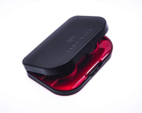 3 Tier Eyelash Case - Holder, Easy to Open Lash Storage Case, Lash Case Perfect for Travel, Eyelash Holder Organizer, False Eyelash Case, Mirror Included