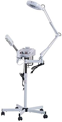 Professional Facial Steamer Machine & Mag Lamp & High Frequency Skin Care 3 in 1