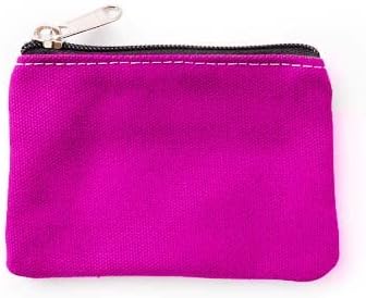HappyDaily 6 Pack Canvas Zipper Bags Small Makeup Bags Lipstick Cosmatic Organizer Storage Pouch Carrying Purse (Pink/Hotpink/Sky Blue/Purple/Orange/Grey, (3.1" x 5.1"))