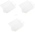 3Pcs Makeup Hand-held Palette, Professional Makeup Mixing Tray, Clear Acrylic Palette for Foundation, Eyeshadow, Cosmetics, Powders and Nail Art Manicure