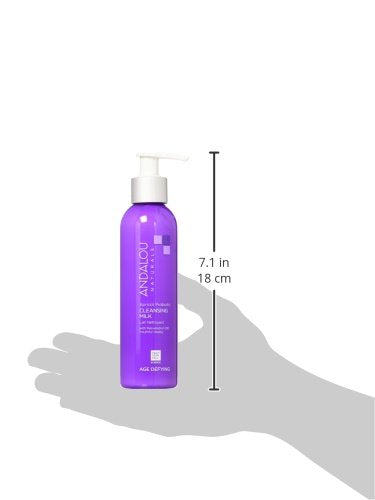 Andalou Naturals Age Defying Apricot Probiotic Cleansing Milk | Gentle Daily Hydrating Face Cleanser For Dry,Dehydrated Skin| With Fruit Stem Cell Complex | 6 fl oz,(Pack of 2)
