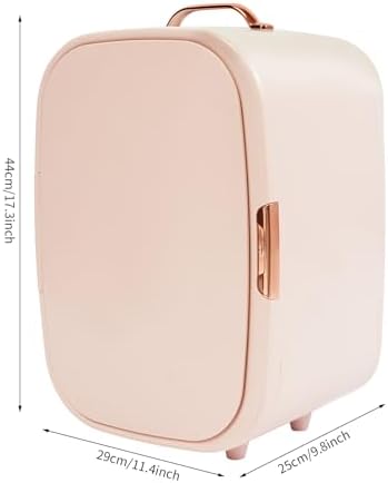 12L Skincare Fridge - Portable Mini Cosmetic Refrigerator with Cooling & Heating, Adjustable Shelves for Makeup, Perfumes, Facial Masks & Lipsticks - Compact Beauty Storage (White)