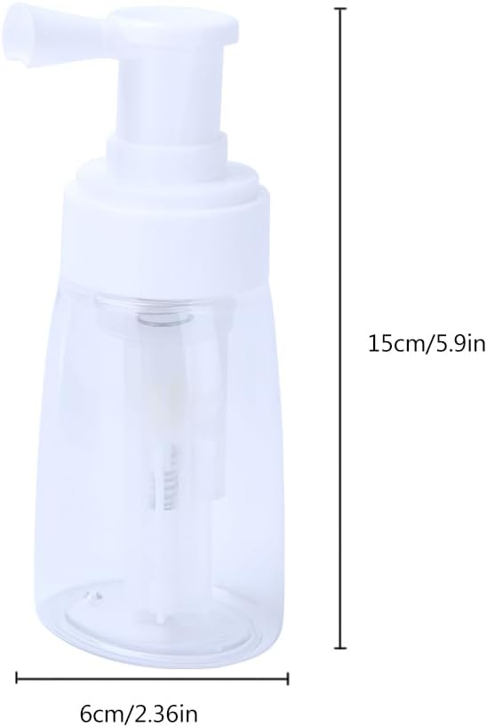 Barber Powder Bottle Spray - for Applying Talc and Powder - Empty Powder Puffer Bottle Travel Cosmetics Blower, Refillable Hair Fiber Applicator for Salon, Home, Beauty- White