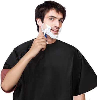 Short Barber Cape, Waterproof Nylon Salon Hair Cutting Cape, Makeup Artist Cape for Hair Dye, Comb-out, Styling, Shampoo