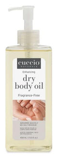 Cuccio Naturale Hydrating Dry Body Oil – Fragrance Free, Fast‑Absorbing Non‑Greasy Moisturizer for Sensitive Skin, 15.5 fl oz