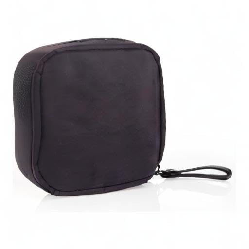Hekyip Mini Cosmetic Bag, Travel Makeup Pouch, Portable Waterproof Cosmetic Pouch for Girls Women, Mini (Mini All Black)