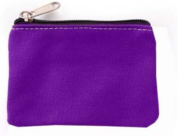 HappyDaily 6 Pack Canvas Zipper Bags Small Makeup Bags Lipstick Cosmatic Organizer Storage Pouch Carrying Purse (Pink/Hotpink/Sky Blue/Purple/Orange/Grey, (3.1" x 5.1"))