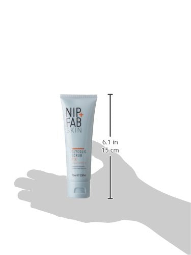 Nip + Fab Glycolic Fix Scrub (2.5 fl oz) – 3% Glycolic Acid 3-in-1 Facial Exfoliator – Brightening AHA Face Scrub with Salicylic Acid for Smooth Radiant Skin,(Pack of 2)