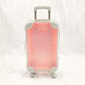 HBZGTLAD 10pcs false eyelashes packaging box pink luggage lashes suitcase luxury mink lashes packing fluffy and curly case empty (Pink)