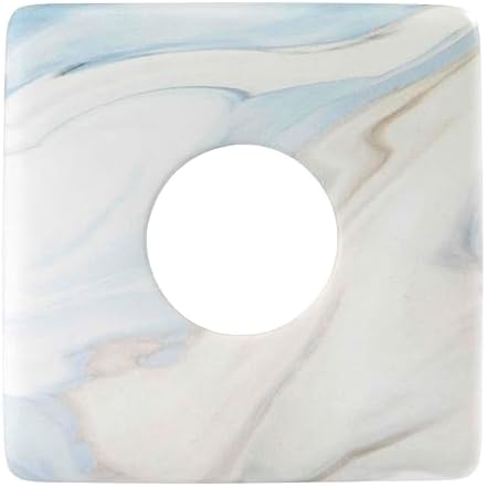 Avanti Linens - Tissue Box Cover, Resin Countertop Accessories, Guest Bathroom Essentials (Waves Collection, Blue)