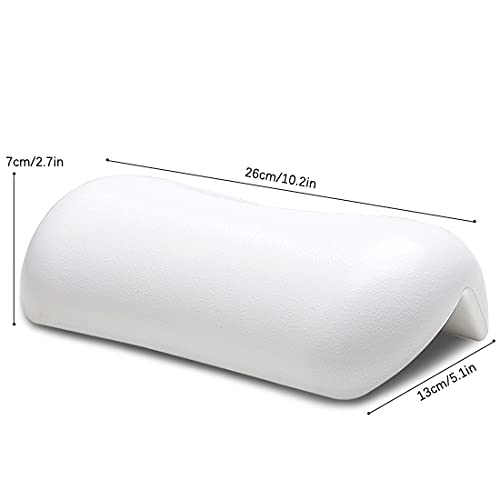 SPA Bath Pillow Non-slip Bathtub Headrest Soft Waterproof Bath Pillows with Suction Cups Easy To Clean Bathroom Accessories (2pcs)