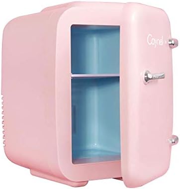 CAYNEL Mini Fridge Portable Thermoelectric 4 Liter Cooler and Warmer for Skincare, Eco Friendly Beauty Fridge For Foods,Medications, Cosmetics, Breast Milk, Medications Home and Travel