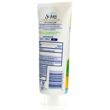 St. Ives Acne Control Medicated Apricot Scrub, 6 Oz (3 Pack)