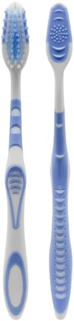 Manual Toothbrush with Soft Bristles, Contoured Bristle Shape + Ergonomic Grip, 6 Pack