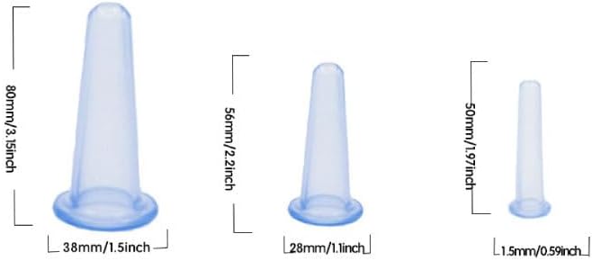 BWESOO 4Pcs Massage Cupping Set Silicone Mini Facial Cups Face Massager Helper Skin Care Neck Back Eyes Massaging Cup Safe to Use, Don't Worry About Burns Health Care Products (Purple)