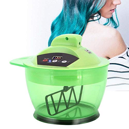 ZJchao Hair Color Mixing Bowl Automatic Electric Hair Dye Mixer Professional Coloring Tool for Salon Use Green Blender for Cream Dye Application