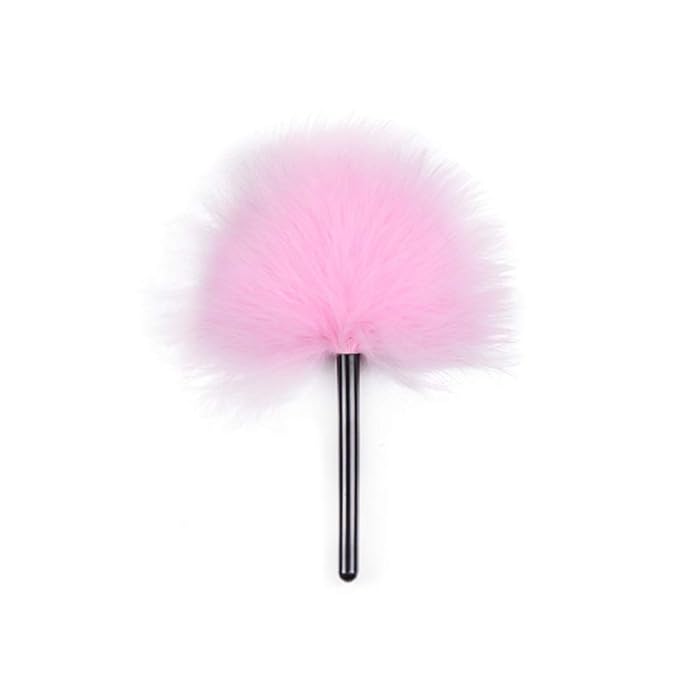 Easy Makeup Powder Puff -Soft Fluffy Turkey Villus, Craft, Natural Powder-Throwing Beauty Tool (Pink)