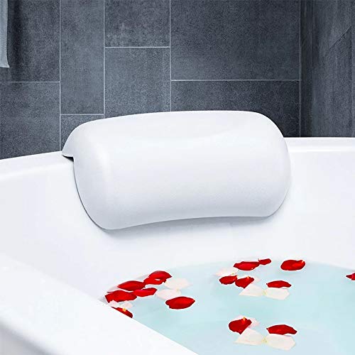 SPA Bath Pillow Non-slip Bathtub Headrest Soft Waterproof Bath Pillows with Suction Cups Easy To Clean Bathroom Accessories (2pcs)