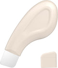 Blackhead Remover Tool, Stainless Steel Face Scraper for Deep Cleansing, Skin Scrubber Face Spatula with Silicone Cover, Nose Blackhead Remover, Skin Care Tool for Men and Women (Beige)