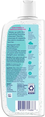 Clean & Clear Morning Burst Hydrating Facial Cleanser with BHA,Cucumber & Aloe Extracts,Refreshing Face Wash for Soft,Smooth-& Clear Skin,8 fl. oz,(Pack of 2)