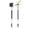 2PCS- 1 Eyebrow Brush + 1 Eyelash Shaper, Professional Double-Ended Angled Eye Brow Spoolie Brush, 3 Head Eyelash Comb Double Head Brushes, Makeup Grooming Tools Brushes for Shaping Brow Lashes