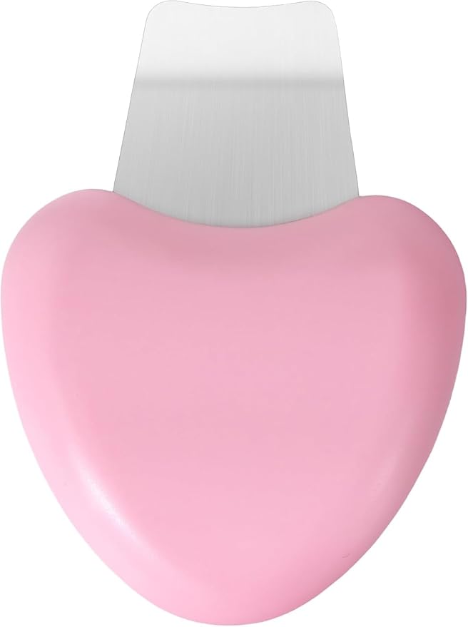1-Piece Blackhead Remover Tool, Silicone Facial Tool for Deep Cleansing, Nose Blackhead Remover for Women Men -Heart-Shaped - Pink