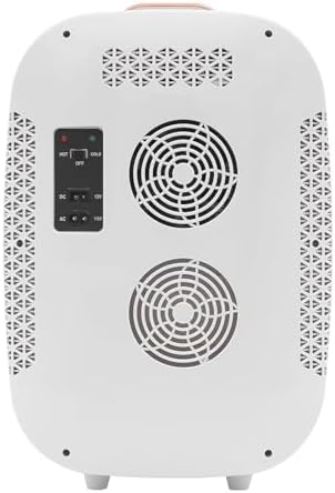 12L Portable Skincare Fridge - Mini Cosmetic Refrigerator with Cooling & Heating, Adjustable Shelves for Makeup, Perfumes, Facial Masks, Lipsticks - Compact Beauty Storage (White)
