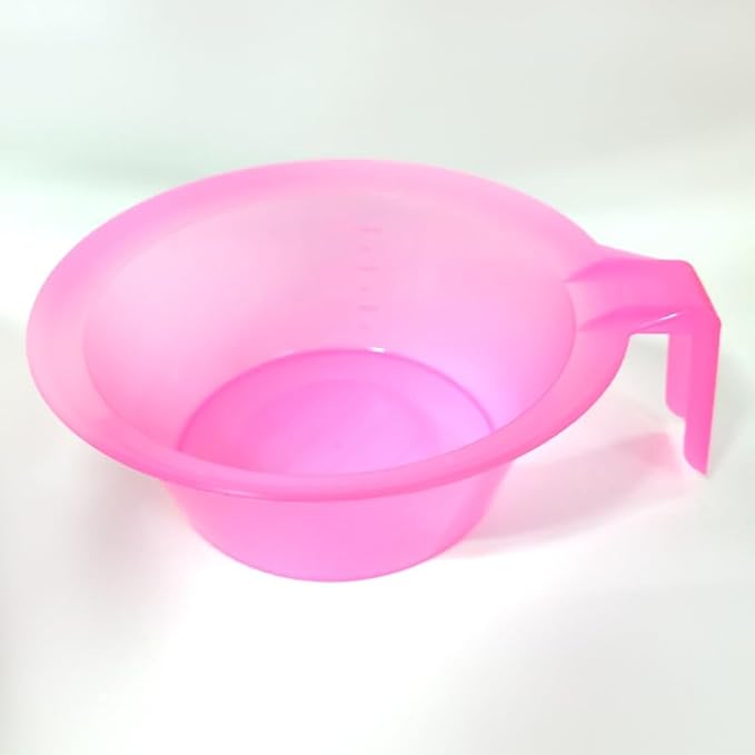 lasenersm 4 Pieces Hair Color Mixing Bowl Hair Color Bowl Hair Dye Bowl Applicator Bowl Plastic Color Mixing Tint Bowls Hair Dyeing Bowls Dyeing Coloring Tool for Home Salon Hairdressing, Pink, Gray